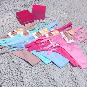 Sexy organic cotton thongs! Set of 5